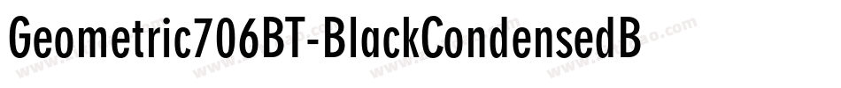 Geometric706BT-BlackCondensedB字体转换