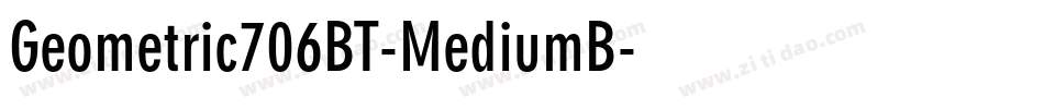 Geometric706BT-MediumB字体转换