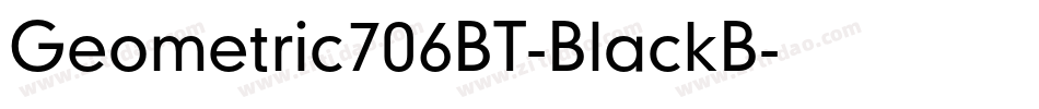 Geometric706BT-BlackB字体转换