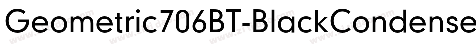 Geometric706BT-BlackCondensedB字体转换