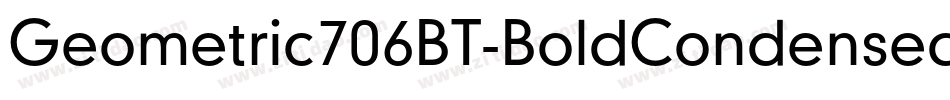Geometric706BT-BoldCondensedB字体转换