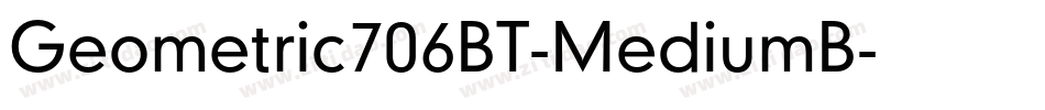 Geometric706BT-MediumB字体转换