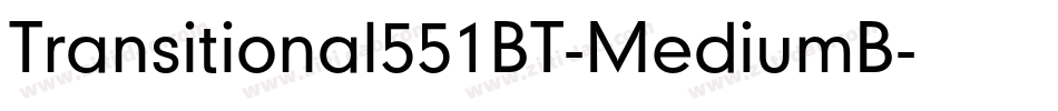Transitional551BT-MediumB字体转换