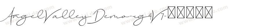 AngelValleyDemo-rg4V7字体转换