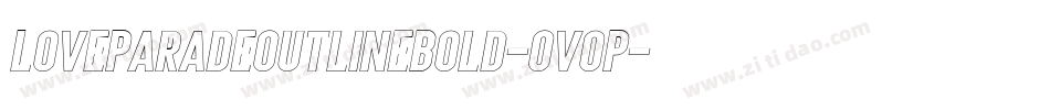 LoveParadeOutlineBold-0voP字体转换