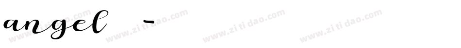 angel字体字体转换