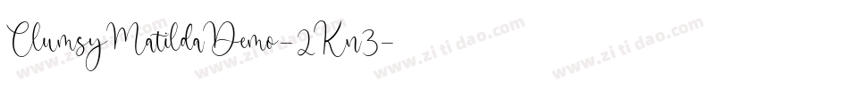 ClumsyMatildaDemo-2Kn3字体转换