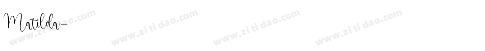 Matilda字体转换