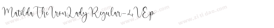 MatildaTheIronLadyRegular-4VEp字体转换