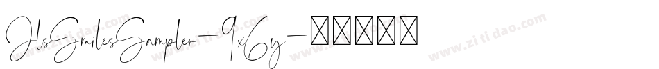 JlsSmilesSampler-9x6y字体转换
