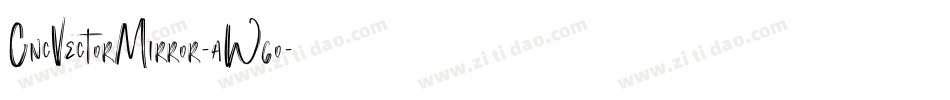 CncVectorMirror-aW6o字体转换