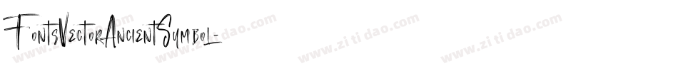 FontsVectorAncientSymbol字体转换