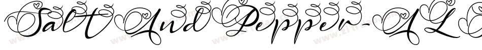 SaltAndPepper-ALJAx字体转换