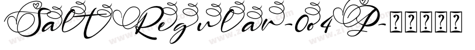 SaltRegular-0o4P字体转换