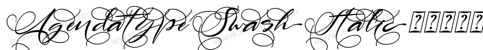 AgendatypeSwash-Italic字体转换