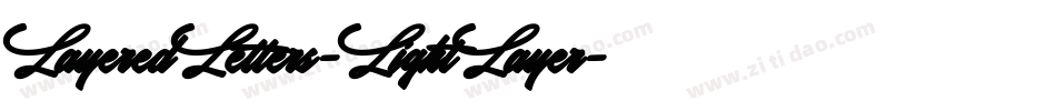 LayeredLetters-LightLayer字体转换
