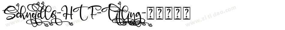 Schneidler-HTF-Titling字体转换