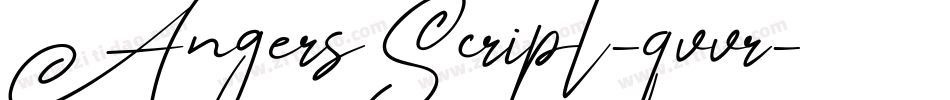 AngersScript-qvvr字体转换