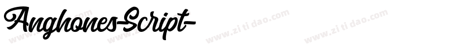 Anghones-Script字体转换