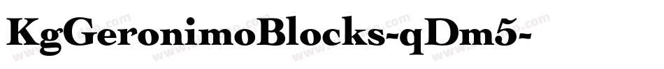KgGeronimoBlocks-qDm5字体转换