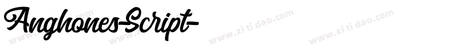 Anghones-Script字体转换