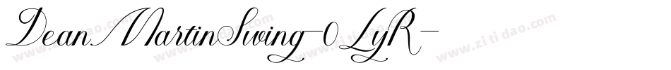 DeanMartinSwing-0LyR字体转换