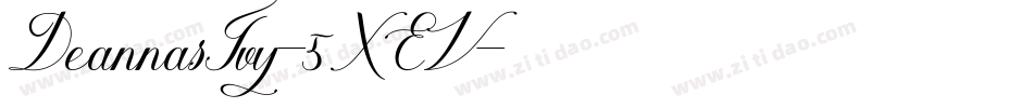 DeannasIvy-5XEV字体转换