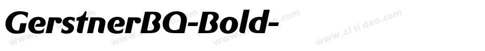 GerstnerBQ-Bold字体转换
