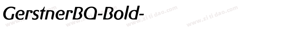 GerstnerBQ-Bold字体转换