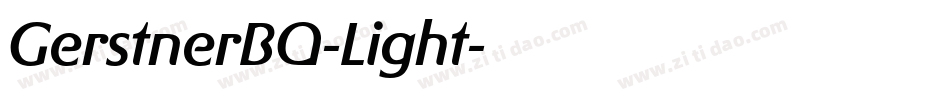 GerstnerBQ-Light字体转换