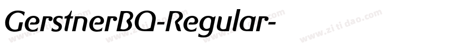 GerstnerBQ-Regular字体转换