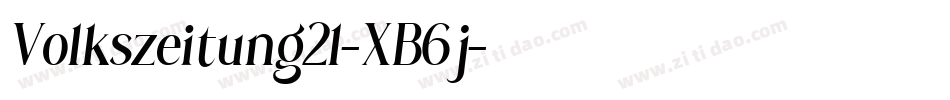 Volkszeitung21-XB6j字体转换