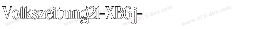 Volkszeitung21-XB6j字体转换