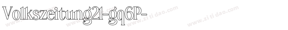 Volkszeitung21-gq6P字体转换