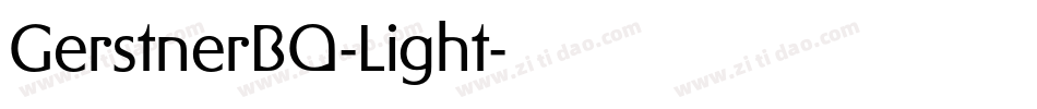 GerstnerBQ-Light字体转换