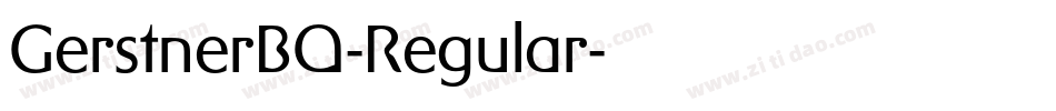 GerstnerBQ-Regular字体转换