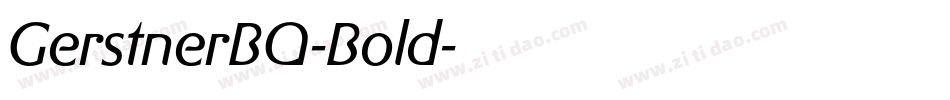 GerstnerBQ-Bold字体转换