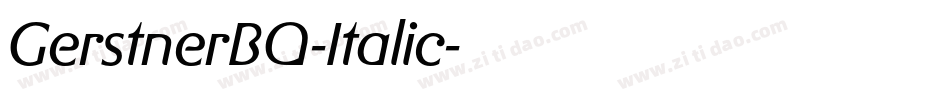 GerstnerBQ-Italic字体转换