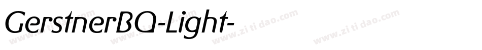 GerstnerBQ-Light字体转换