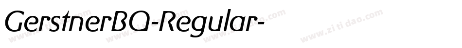 GerstnerBQ-Regular字体转换
