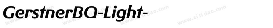 GerstnerBQ-Light字体转换