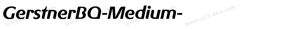 GerstnerBQ-Medium字体转换