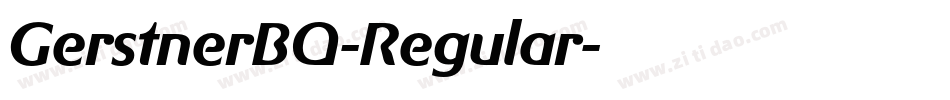 GerstnerBQ-Regular字体转换
