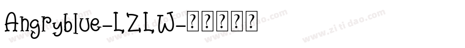 Angryblue-LZLW字体转换