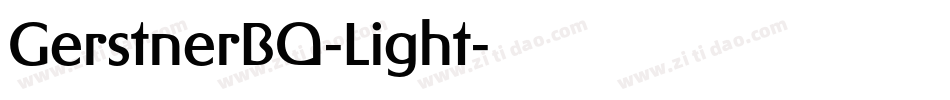 GerstnerBQ-Light字体转换