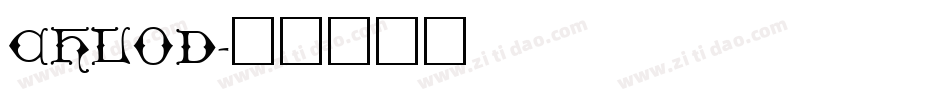 CHLOD字体转换