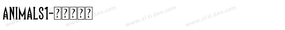 ANIMALS1字体转换