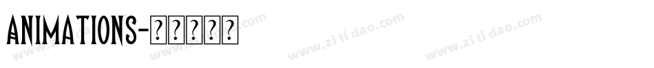Animations字体转换