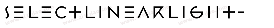 SelectLinearLight字体转换