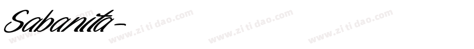 Sabanita字体转换